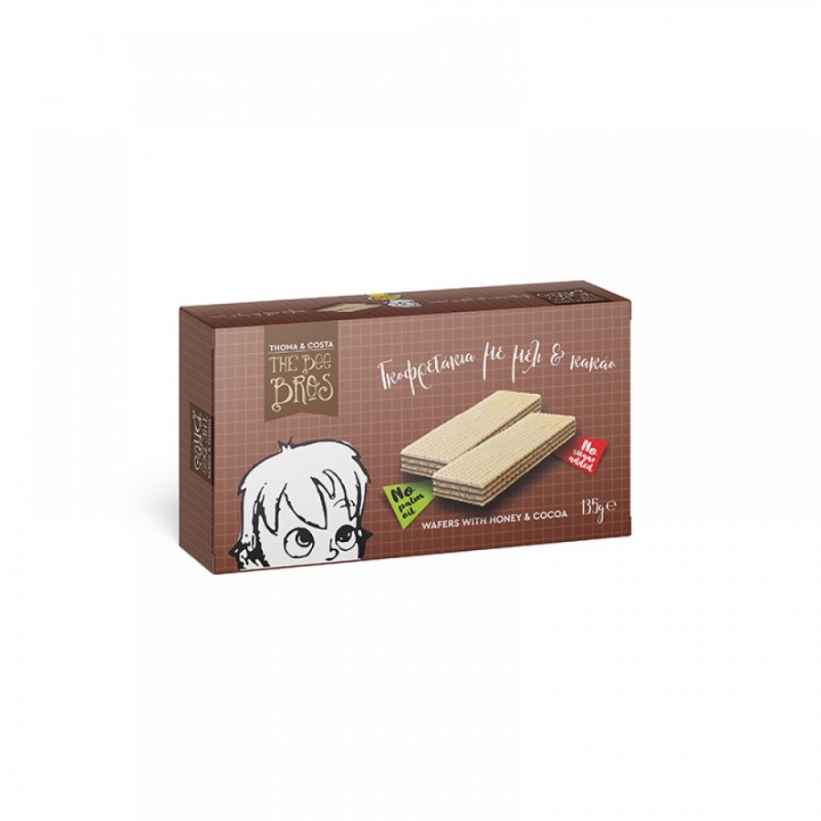 THE BEE BROS Γκοφρετάκια με Μέλι και Κακαό 135g 