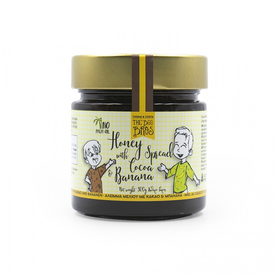 THE BEE BROS Μέλι με Κακάο & Μπανάνα 300g