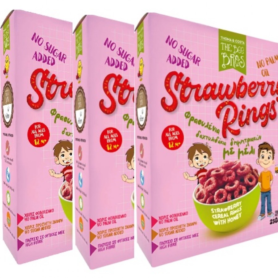 THE BEE BROS Δημητριακά Φράουλα (3 συσκ.)