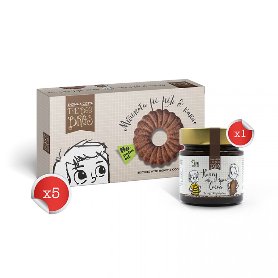 Μπισκότα και Μέλι με Κακάο 300g (5+1 τεμάχια)