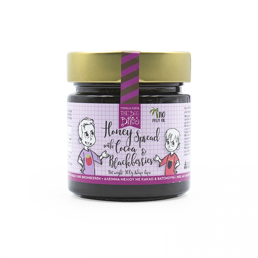 THE BEE BROS Μέλι με Κακάο & Βατόμουρο 300g