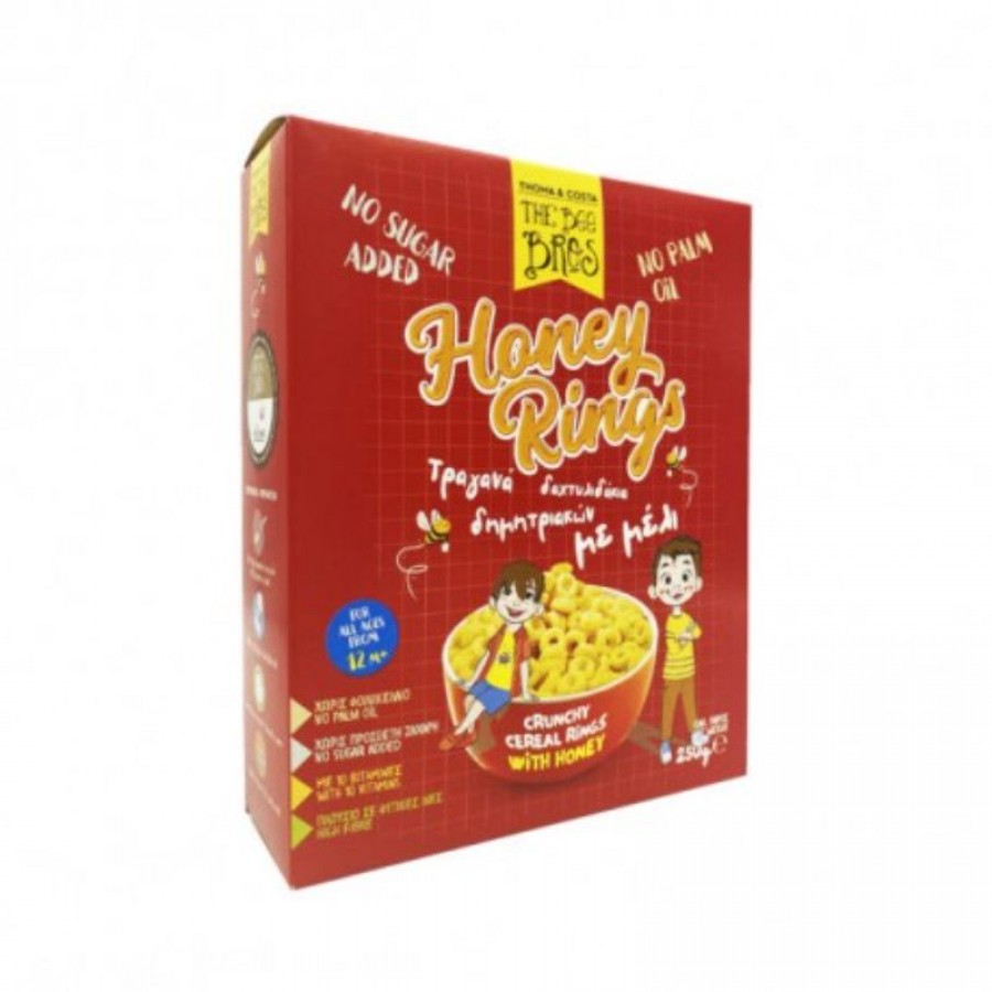 THE BEE BROS Δημητριακά Τραγανά Δαχτυλιδάκια Μελιού 250g