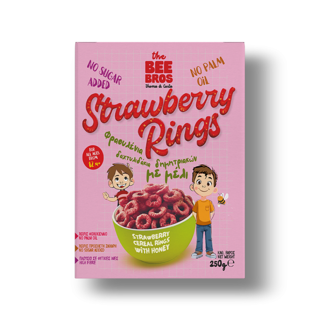 THE BEE BROS Δημητριακά Φράουλα 250g